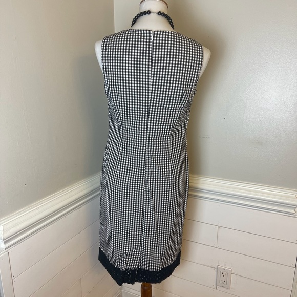 Talbots Gingham & Lace Dress 6P FREE SHIP - Picture 5 of 5